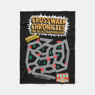 Womens Crosswalk Chronicles School Maze Playmat Ca Fleece Blanket