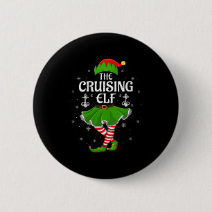 Womens Cruising Elf Christmas Family Girls Women E 6 Cm Round Badge