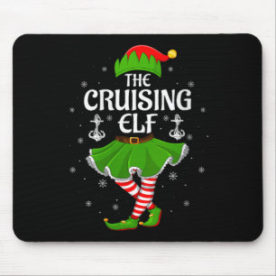 Womens Cruising Elf Christmas Family Girls Women E Mouse Pad