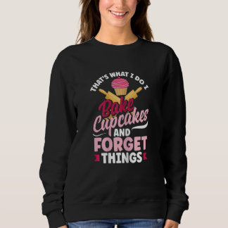 Womens Cupcake Baking   Bake   Sweatshirt