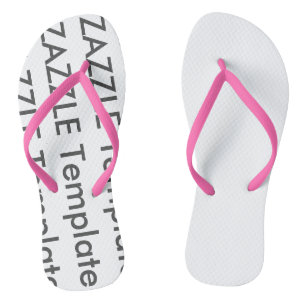 Women's Custom Flip Flops Blank Template