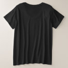 Women's Custom Plus Size Basic T-Shirt BLACK