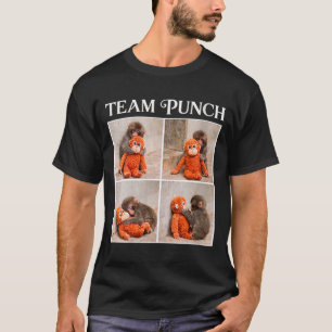 Women's cute baby monkey team punch T-Shirt