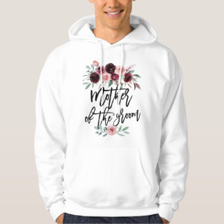 Womens Cute Bridal Shower Wedding Flower Design Mo Hoodie