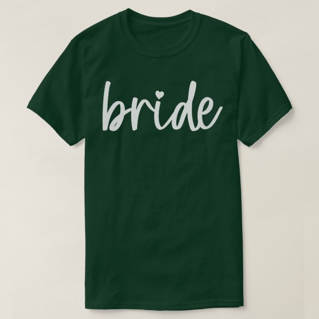 Womens Cute Bride Script Font Pocket Design Bachel T-Shirt (Design Front)