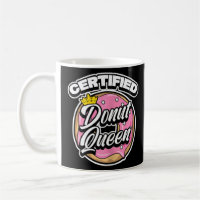Womens Cute Certified Doughnut Queen Food Humour