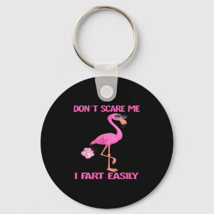 Womens Cute Don't E Me I Fart Easy Fart Joke Flami Key Ring