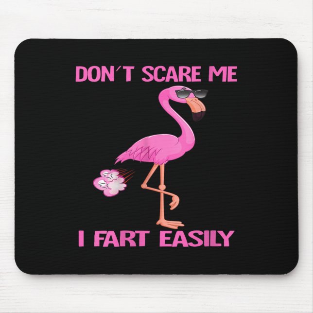 Womens Cute Don't E Me I Fart Easy Fart Joke Flami Mouse Pad (Front)