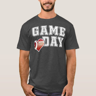 Womens Cute Football Mom Friday Night Game Day  T-Shirt