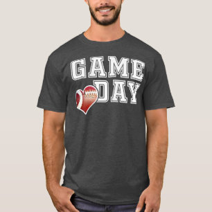 Womens Cute Football Mum Friday Night Game Day  T-Shirt