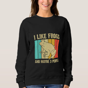 Womens Cute Frog For Toad Men Women Amphibian An Sweatshirt
