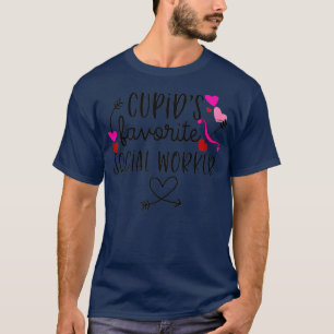 Womens Cute Funny Valentines Day Gift for Social T-Shirt