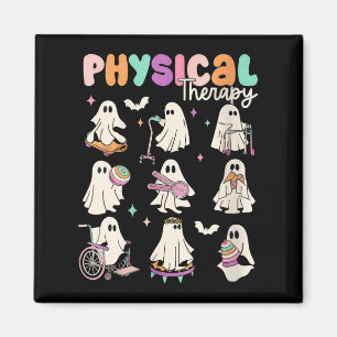 Womens Cute Ghost Physical Therapy Pt Physical The Magnet