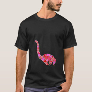 Womens Cute Hearts Coati Funny Animals Valentines T-Shirt