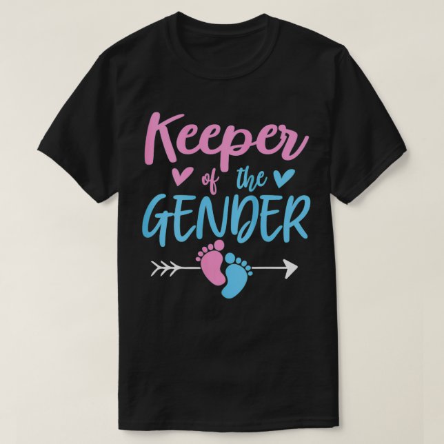 Womens Cute Keeper of Gender 2022 shirt  Funny Bab (Design Front)