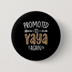 Womens cute leopard promoted to be yaya mothers da 6 cm round badge
