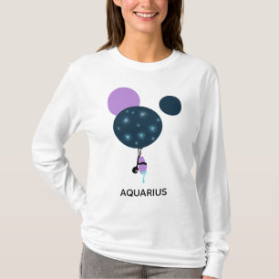*~* Women's Cute Maternity Aquarius Zodiac Funny T-Shirt
