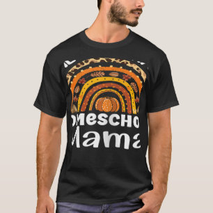 Womens Cute One thankful homeschool mama autumn Ba T-Shirt