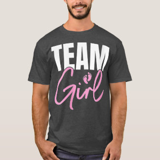 Womens Cute Pink Team Girl gender reveal party Ide T-Shirt