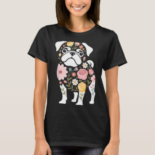 Womens Cute Pug Dog Mom T-Shirt