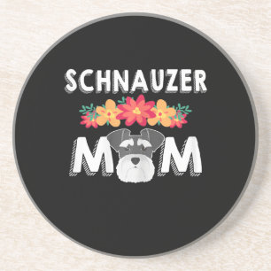 Womens Cute Schnauzer Mum Who Love Schnauzers Coaster