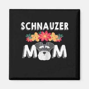 Womens Cute Schnauzer Mum Who Love Schnauzers Magnet