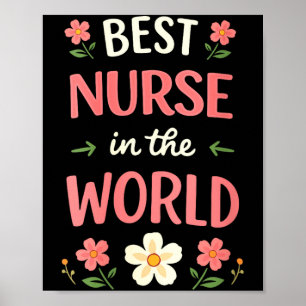 Womens Cute Shirt for Nurse RN Nursing Life Nurse Poster