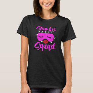 Womens Cute Slumber Party Squad Matching Sleepover T-Shirt