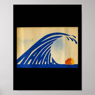 Womens Cute Wave Of Blue Wave Kamala For Kamala Fu Poster