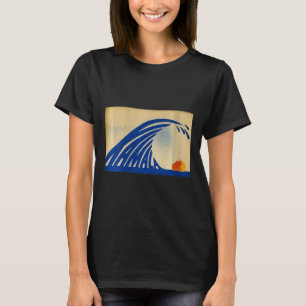 Womens Cute Wave Of Blue Wave Kamala For Kamala Fu T-Shirt