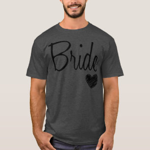 Womens Cute white Bride Bachelorette Party Wedding T-Shirt