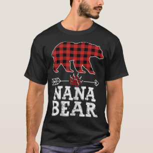 Womens Cutest Dark Red Pleid Xmas Women Pajama Fam T-Shirt