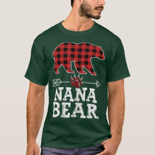 Womens Cutest Dark Red Pleid Xmas Women Pajama Fam T-Shirt