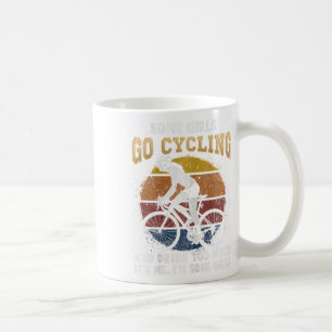 Womens Cycling Girl Witty Drinking Bicycle Woman  Coffee Mug