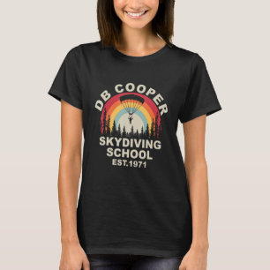 Womens D B Coopers Skydiving School Portland VInta T-Shirt