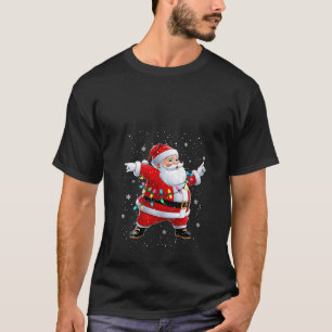 Womens Dabbing Santa Xmas Dancing Girls Boys Kids  T-Shirt