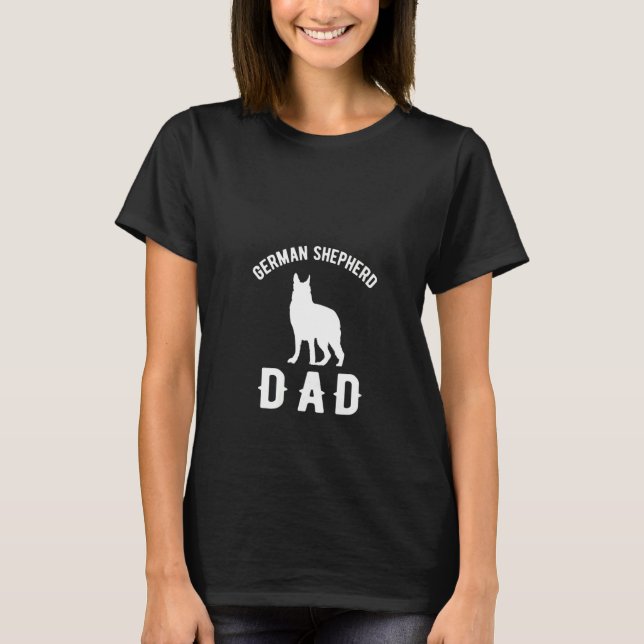 Womens Dad German Shepherd T-Shirt (Front)