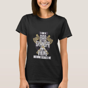 Womens Dad Grandpa Viking Warrior Norse Mythology  T-Shirt