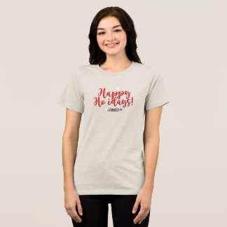 Women's Dad Joke Christmas Holiday T-shirt Tri-Blend Shirt