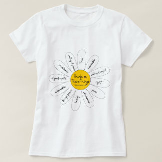 Women's Daisy Philippians 4:8 T-Shirt
