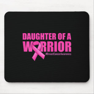 Womens Daughter Of A Warrior Mother Breast Cancer Mouse Pad