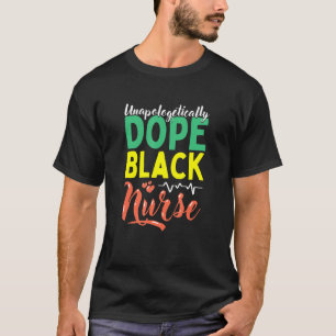 Womens Day Black Nurse Costume Black History Month T-Shirt