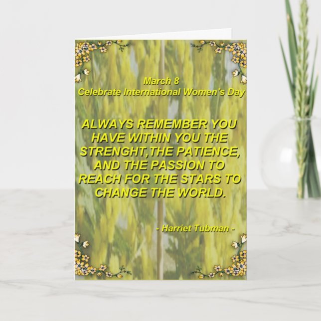 Women's Day Card (Front)