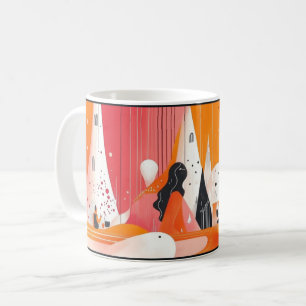 Women's Day, combining elements of minimalism.  Coffee Mug