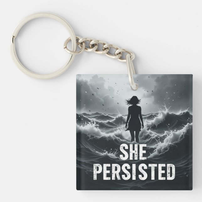 women's day gift key ring (Front)