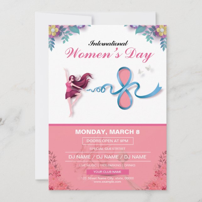 Women's Day Invitation Template (Front)
