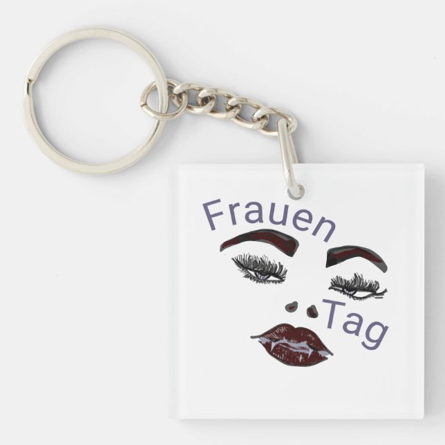 Women's Day  Key Ring (Front)