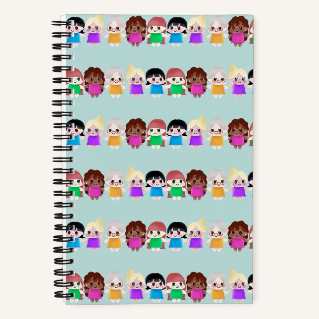 Women's Day Mint Notebook (Front)