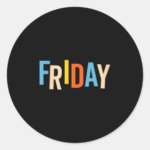 Womens Day Of The Week Easy Group Halloween Costum Classic Round Sticker