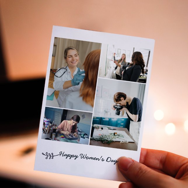 Women's Day Photos Custom Holiday Card (Creator Uploaded)
